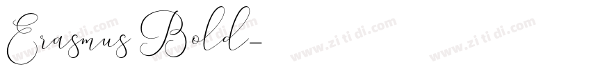 Erasmus Bold字体转换